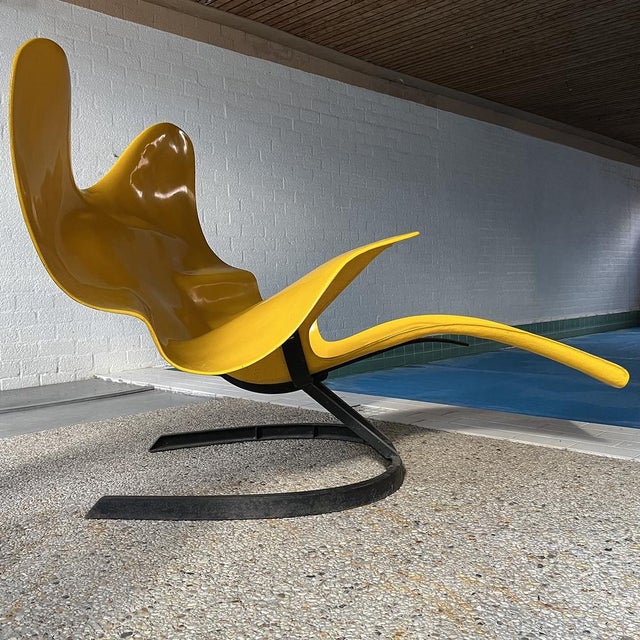 Elephant Chair in Yellow with Black Base by Bernard Rancillac, 1985 For Sale - Image 14 of 18