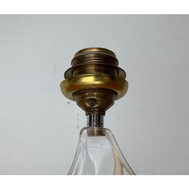 Mid-Century French Glass Table Lamp from Daum, 1960s For Sale - Image 15 of 18