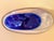1970s MCM Beranek Art Glass Bowl Cobalt Blue Czech Republic Handmade MidCentury Modern For Sale - Image 5 of 6