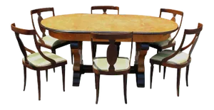 Italian Neoclassical Dining Room - Set of 7