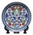 Handmade Ceramic Iznik Plate (Classic Floral Style) Red Rose and Hyacinth Pattern For Sale