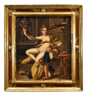 Bartholomäus Spranger, Aristotle & Phyllis, 1500s-1600s, Oil on Canvas