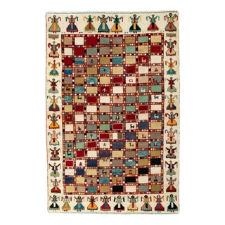 Hand-Knotted Gabbeh Nomad Rug For Sale