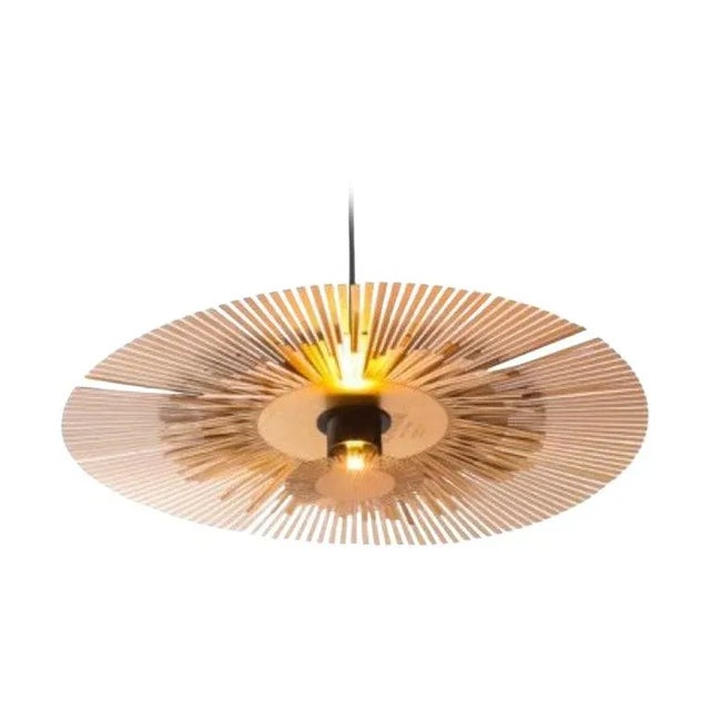Metal Lafayette Brass Hanging Light by Radar For Sale - Image 7 of 7