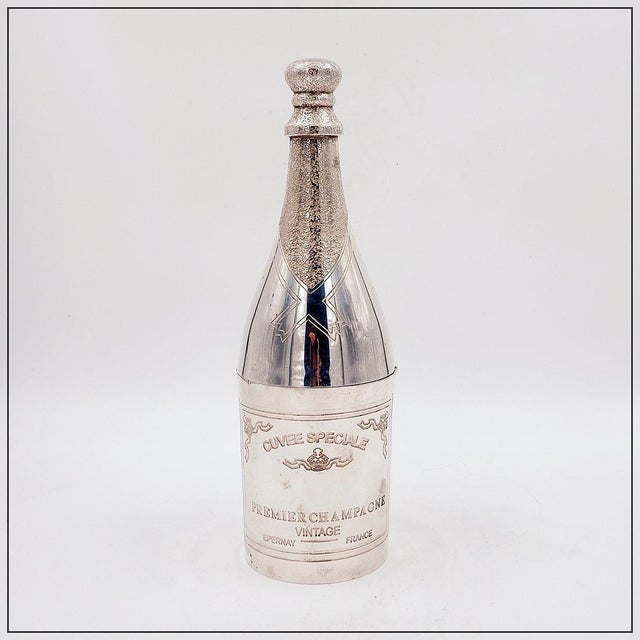 Silver Plated Champagne Bottle from Parks of London For Sale - Image 16 of 16