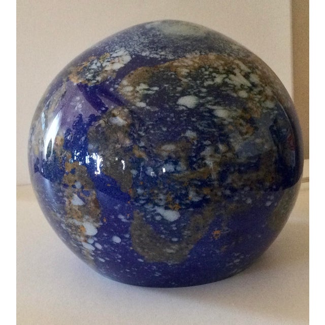 Earth Lamp in Blown Glass by Florea Silviu For Sale - Image 4 of 5