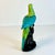 Teal Cinco De Mayo - 1970s Vintage Boho Chic Coastal Ceramic Folk Art Parrot Figural For Sale - Image 8 of 12
