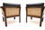 1960s Vintage Danish Leather and Cane Chairs by Illum Wikkelso for CFC Silkeborg, 1960, Set of 2 For Sale - Image 5 of 11