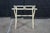 Ivory Gate House Ivory Contour Leg Wood Luggage Rack With 3 Petit Point Straps For Sale - Image 8 of 16