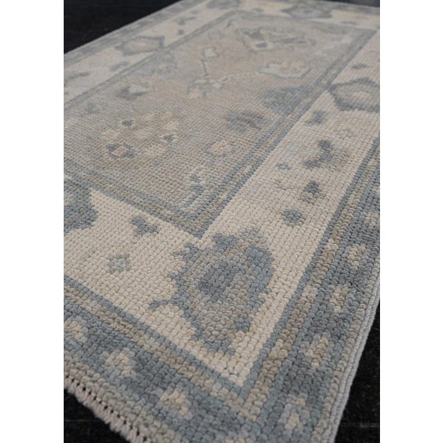Turkish Turkish Oushak Rug 2'3" x 3'2" For Sale - Image 3 of 6