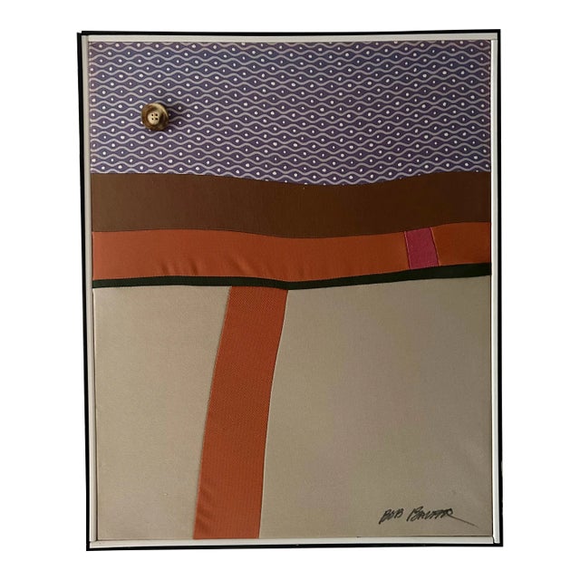 "Big Chance". Dyed and Stretched Fabric Over Frame, Signed by Artist For Sale