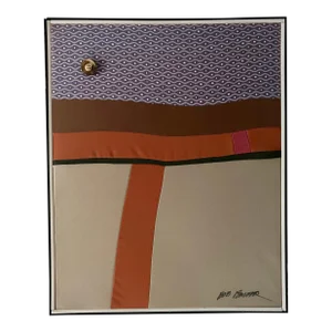 "Big Chance". Dyed and Stretched Fabric Over Frame, Signed by Artist