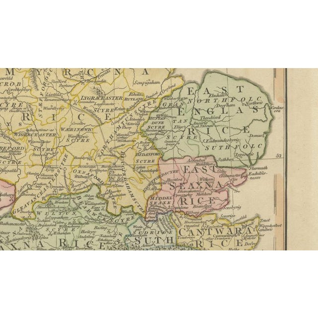 Saxon England Map by Wilkinson, London, 1817 For Sale - Image 10 of 11