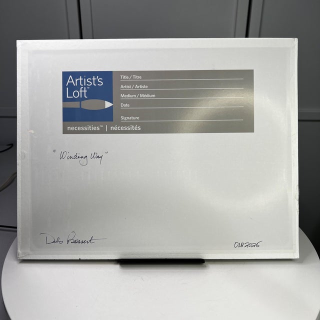 2020s "Winding Way" Contemporary Original Impressionist Style Landscape Painting by Deb Bossert For Sale - Image 5 of 5