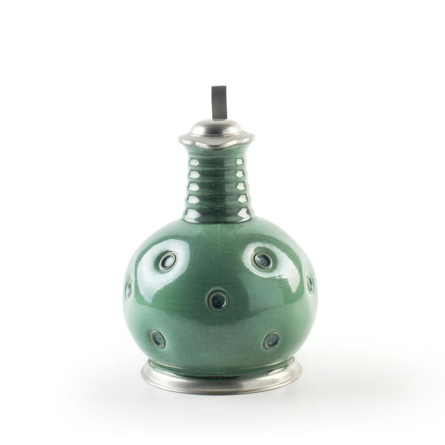 Metal Vintage Green Pitchers by Eugen Wiedamann, Germany, 1950s-1960s, Set of 2 For Sale - Image 7 of 11