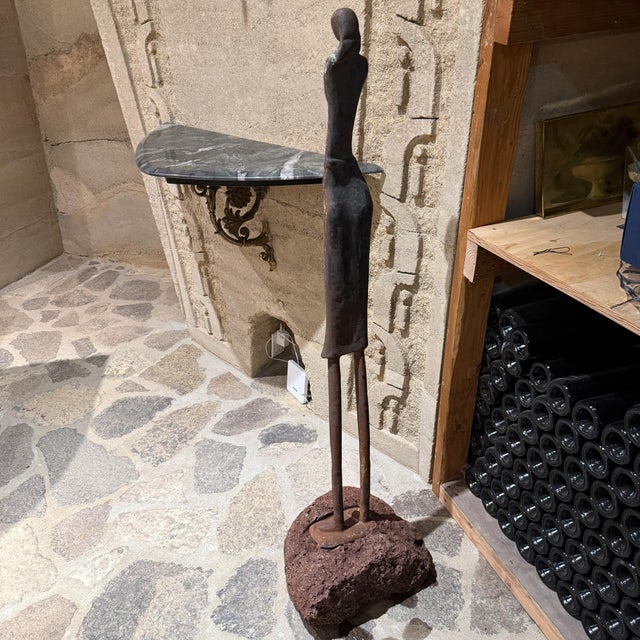 Mid Century Bronze Sculpture of a Standing Figure Tette De Femme For Sale - Image 11 of 12