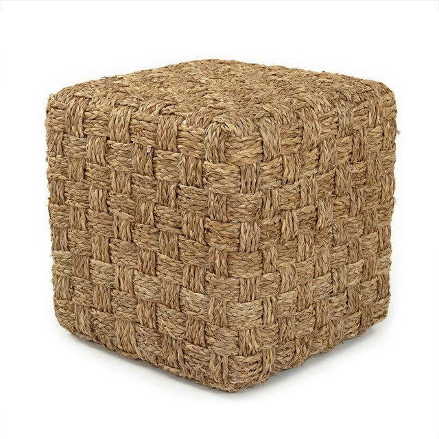 The Woven Pouf from Zentique is a handwoven cube pouf in natural seagrass. The compact 15.75" size works as extra seating,...