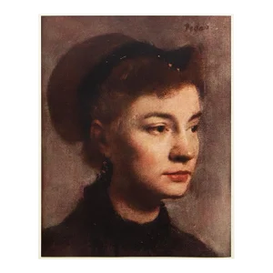 1952 After Edgar Degas "Head of a Young Woman", First Edition Vintage Print