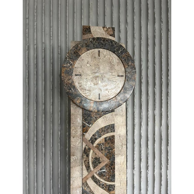 Art Deco Revival Marble Grandfather Clock from Maitland-Smith, 1990s For Sale - Image 3 of 12