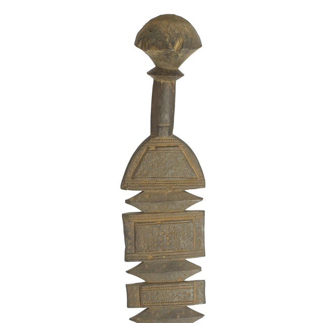 Vintage Berber Hand-Carved Wooden Tent Peg Wall Sculpture For Sale - Image 4 of 7