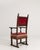 Renaissance Throne With Red Velvet Upholstery For Sale - Image 11 of 13