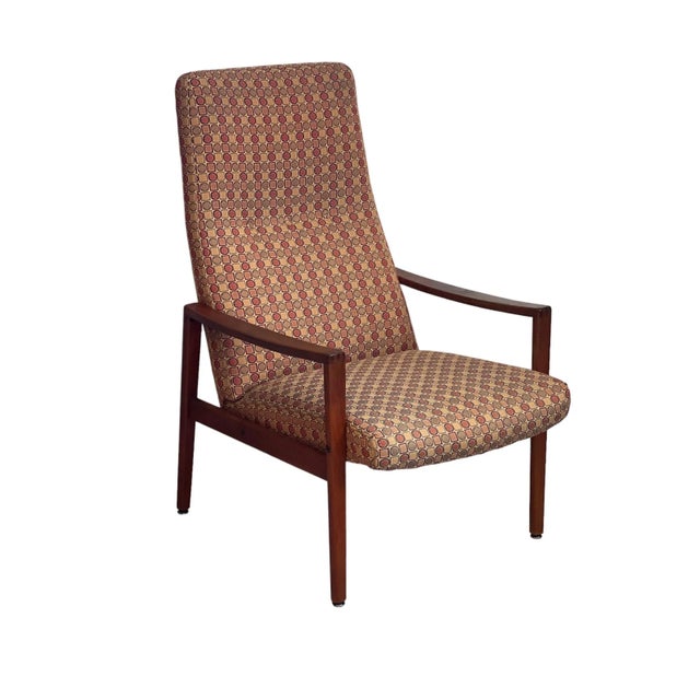 Brown 1970s Vintage Danish Mid Century Modern Chair by Milo Baughman For Sale - Image 8 of 8