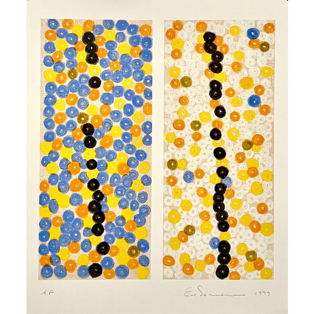 Eve Sonneman, Large Diptych "Deep runners" Photograph Signed Surrealist Photo Lithograph, 1999 For Sale