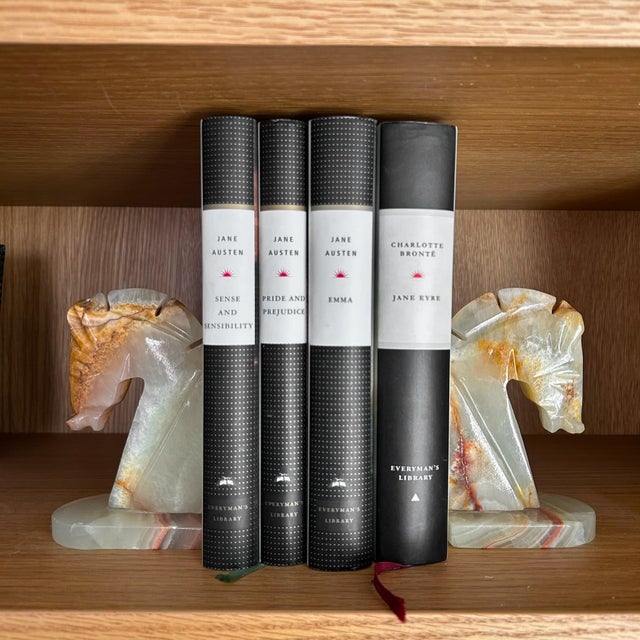 Gemstone Mid 20th Century Yellow Onyx Horsehead Bookends - a Pair For Sale - Image 7 of 7