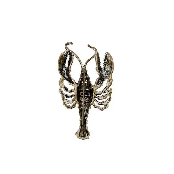 Vintage Sterling Silver Lobster Brooch. Circa: 1950. Dimensions: Height: 2 7/8", Width: 1 5/8", Weight: 17.4 grams. Due to...