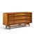 Young Manufacturing Mid Century Curved Walnut Credenza and Hutch The credenza measures: 64 wide x 19 deep x 32.25 inches...