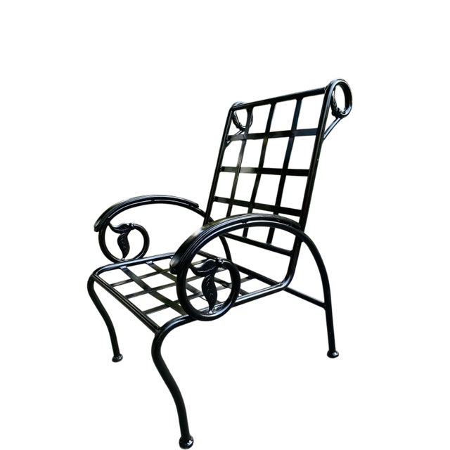Metal Vintage Aluminum Outdoor Patio Chair For Sale - Image 7 of 9