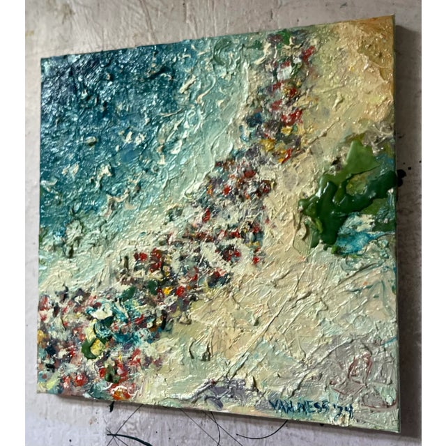 Abstract Beach, Original Oil Painting, Art, by Van Ness For Sale In Saint Louis - Image 6 of 10
