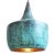 2010s Verdigris Copper Asian Modern Pendant Light Large For Sale - Image 5 of 7