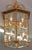 Traditional Vintage 8 Light Brass Etched Regency Style Chandelier Lantern For Sale - Image 3 of 9
