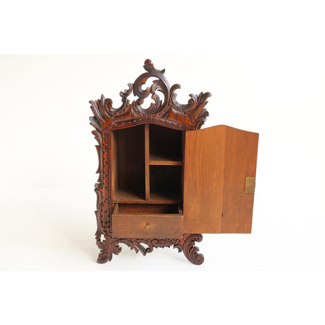 19th Century Antique French Renaissance Revival Wall Cabinet in Brass, 1880 For Sale - Image 5 of 10