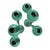 Vintage 1990s Pair of (2) Turquoise Prickly Pear Cactus Candelabras Metal Candle Stick Holders For Sale - Image 17 of 17