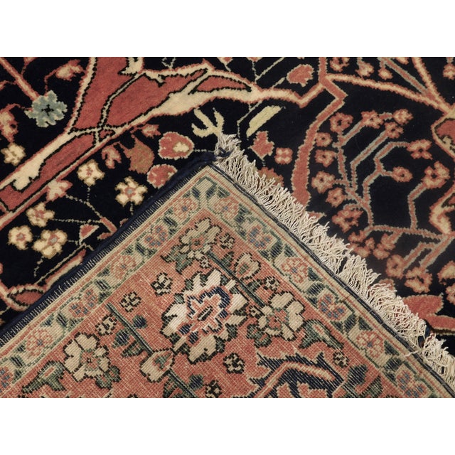 Vintage Hand-Knotted Turkish Wool on Silk Rug. 7'5"x 5'4" For Sale - Image 12 of 12