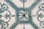 Green Art Deco Tiles Set of 8 Large Portuguese Sage Green & White Floral Geometric Design c.1920s For Sale - Image 8 of 16
