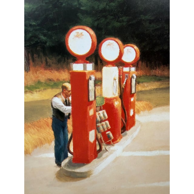 Green After Edward Hopper (1882-1967), Gas, 1940, Copyright Museum of Modern Art New York, Printed in Great Britain For Sale - Image 8 of 11