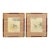 Vintage Chinese Watercolor Still Lifes Featuring Fruits and Text in Traditional Mandarin. Signed. Set of Two. For Sale