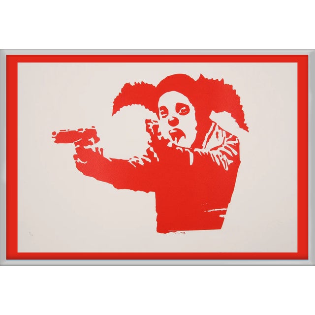 Banksy, Clown Skateboard Lick Shot, 2024, Print For Sale - Image 3 of 3
