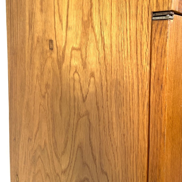 Highboard on Hairpin Legs in Oak For Sale - Image 15 of 17