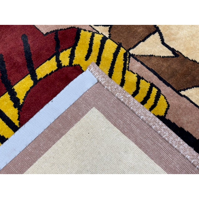 Fine Mid Century French Artistic Wool Rug 8'1'' X 8'2'' For Sale - Image 12 of 12