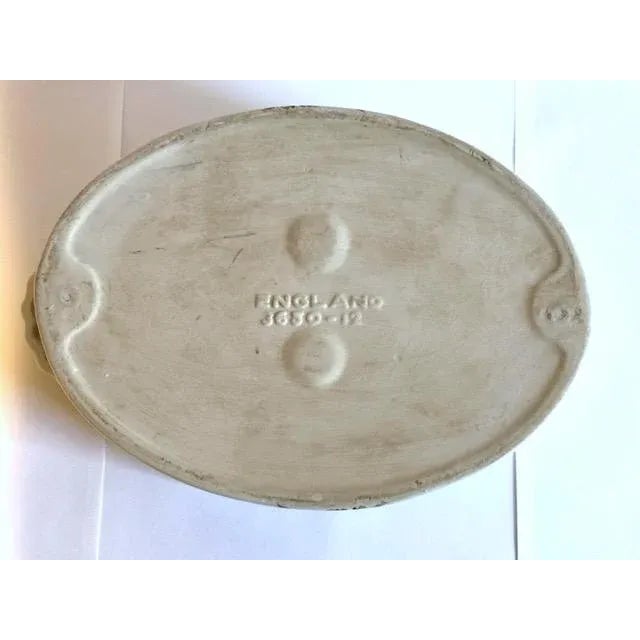 Off-white Vintage Cermaic Cashepot For Sale - Image 8 of 8