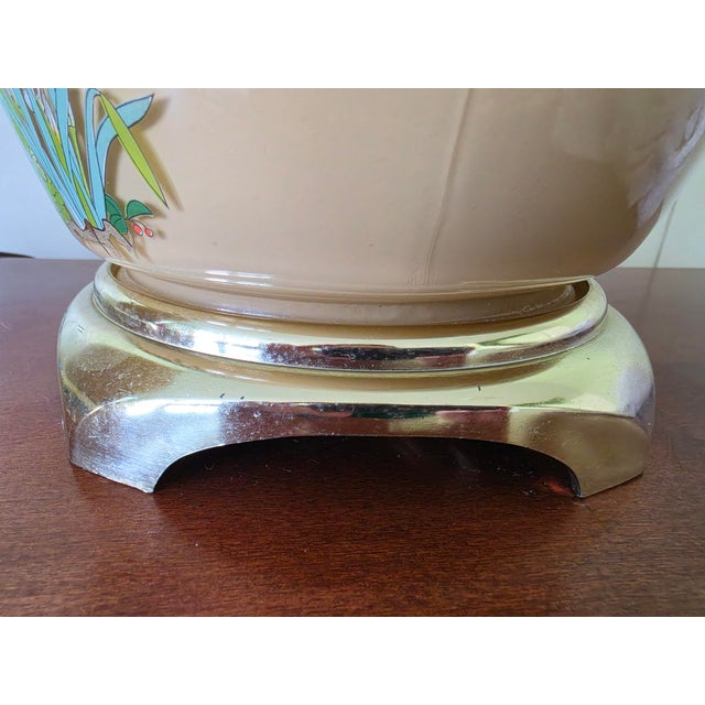 Chinoiserie Vintage 1983 Chinoiserie Ginger Jar Table Lamps - Matching Pair by Cycle II Corp For Sale - Image 3 of 16