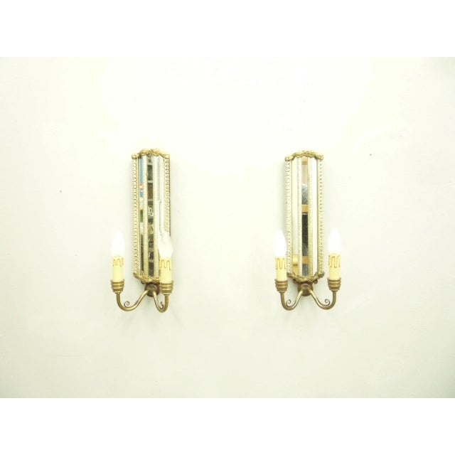 Hollywood Regency Italian Regency Wall Lights, 1960s, Set of 2 For Sale - Image 3 of 10