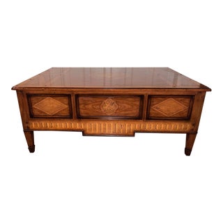 1990s Theodore Alexander Parquetry Colleccion Madrid Coffee Table For Sale