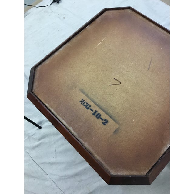 Coffee Vintage Marble Top Occasional Stand For Sale - Image 8 of 9