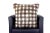 Dyed Check Buffalo Plaid Natural Fur Pillow For Sale - Image 4 of 12