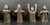 Set of Four Folk Art Carved Wooden Ghost Sculpture For Sale - Image 4 of 9